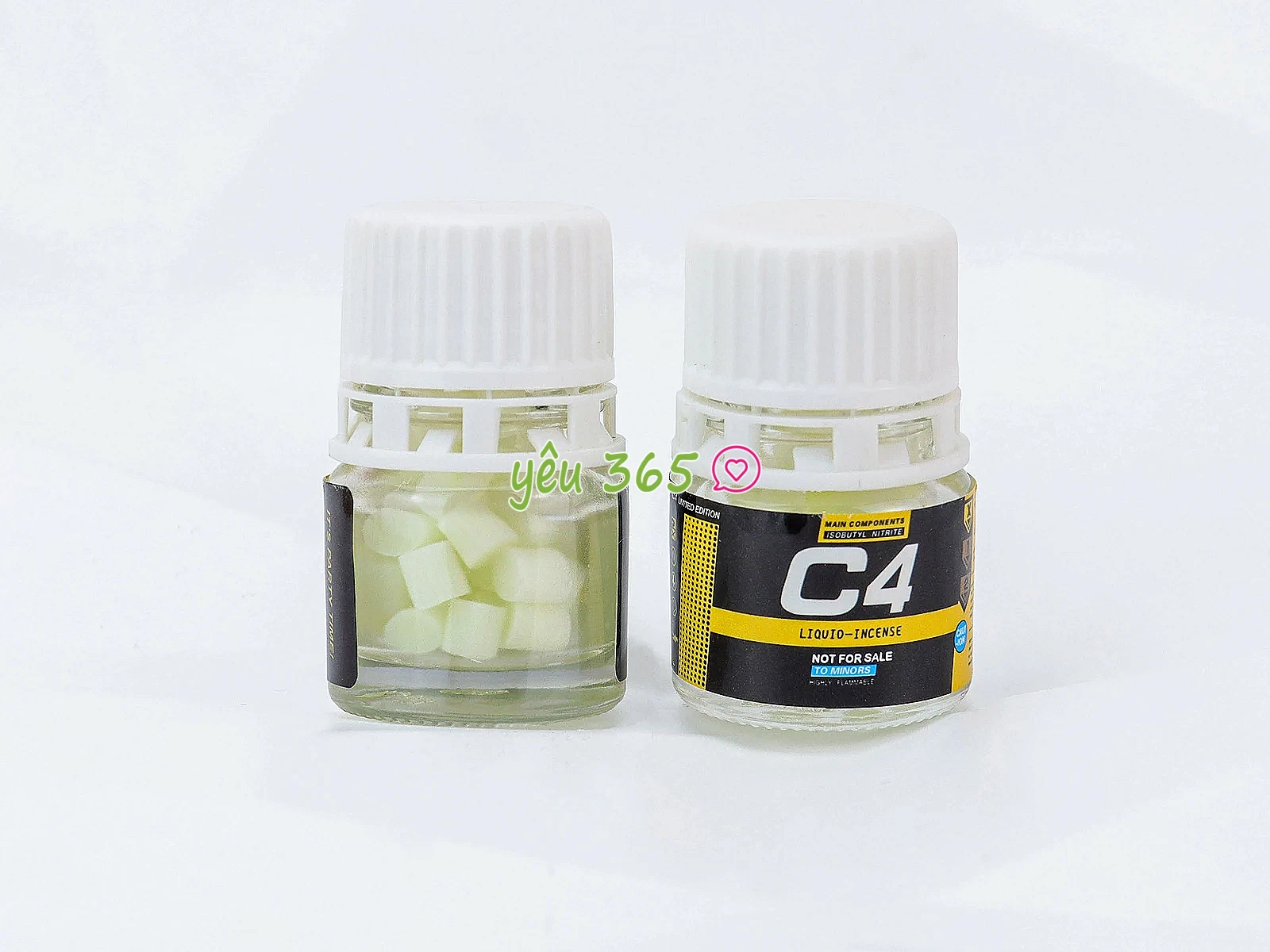 Chai hít khô C4 vàng dạng viên mang đến cảm giác hưng phấn và thư giãn