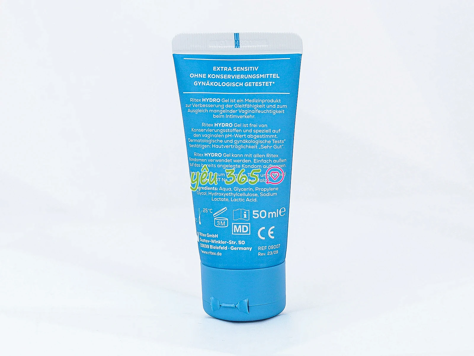 Gel bôi trơn gốc nước Ritex HYDRO Extra Sensitive giảm ma sát hiệu quả