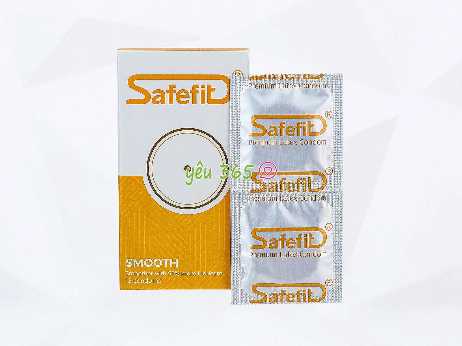 Bao cao su Safefit Smooth bôi trơn nhiều hơn giúp giảm ma sát, mang lại cảm giác êm ái