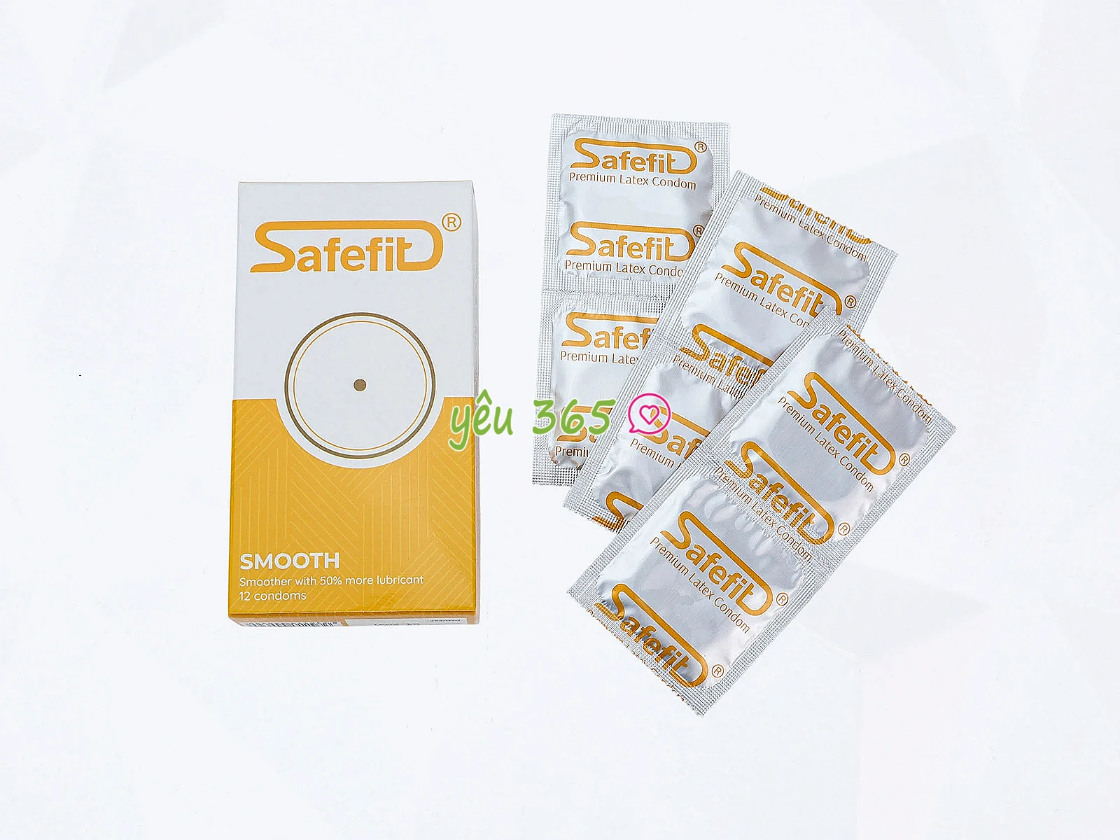 Bao cao su Safefit Smooth bôi trơn nhiều hơn giúp giảm ma sát, mang lại cảm giác êm ái