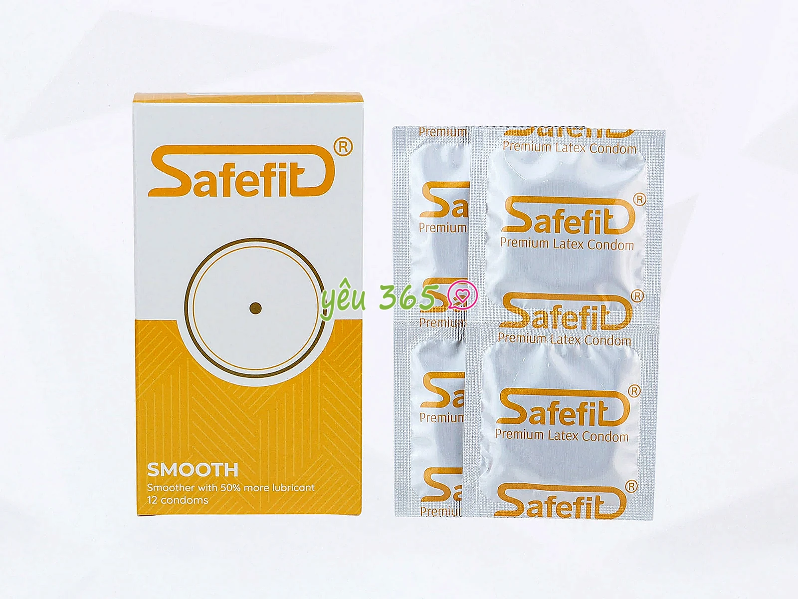 Bao cao su Safefit Smooth bôi trơn nhiều hơn giúp giảm ma sát, mang lại cảm giác êm ái