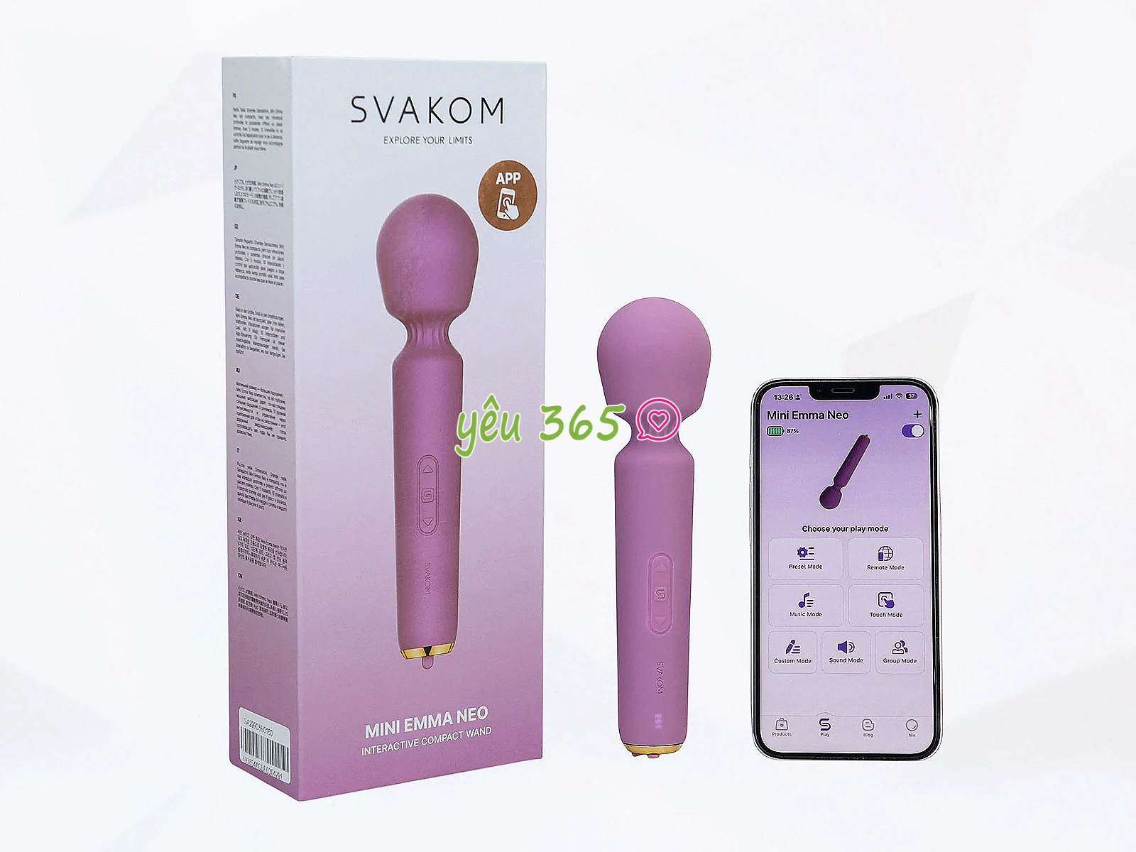 Máy massage điểm G Svakom Mini Emma Neo điều khiển qua Smartphone