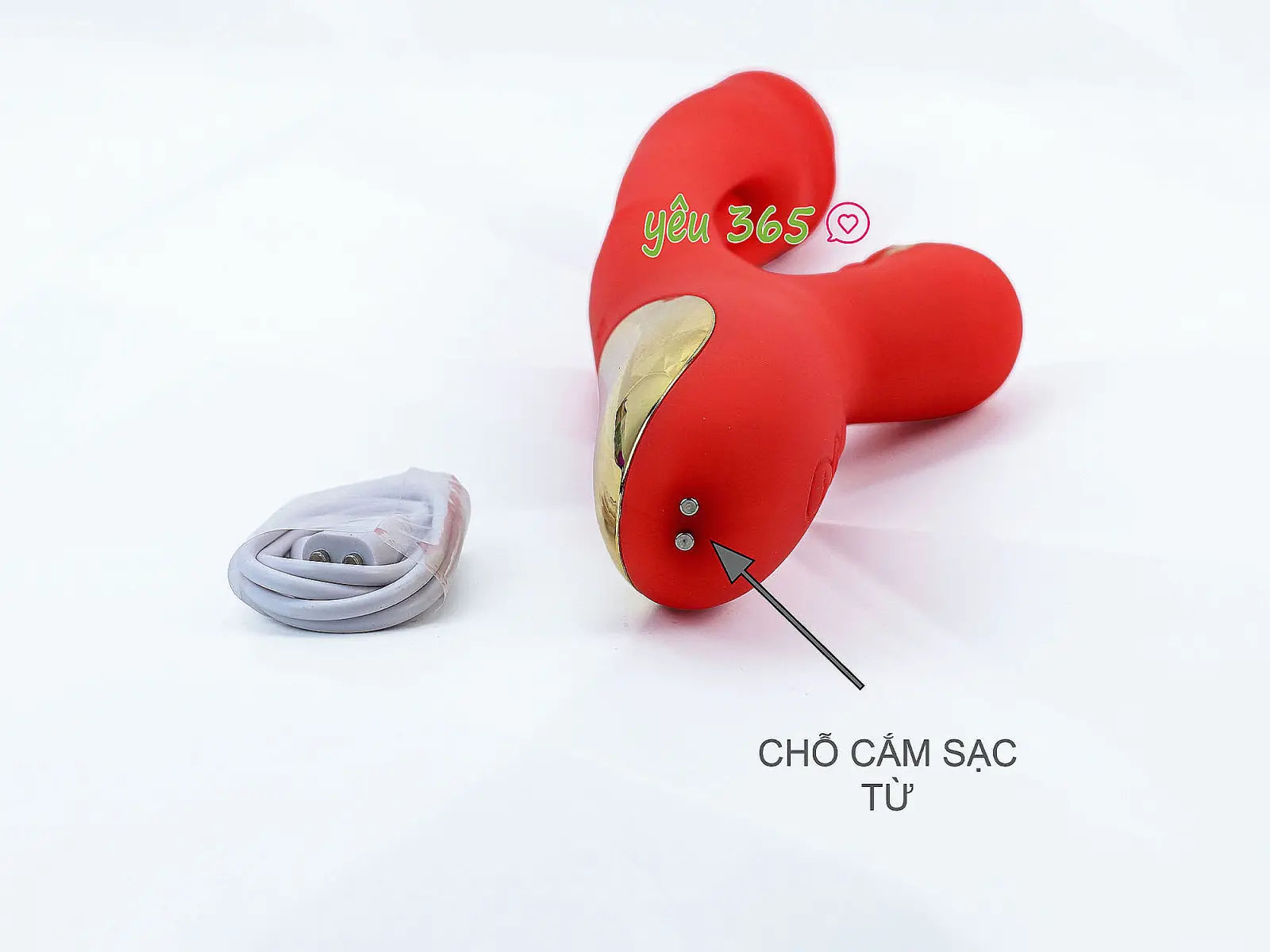 Máy massage lưỡi liếm đa năng có nhánh pin sạc