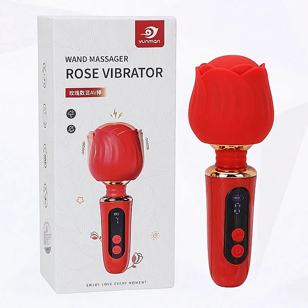 Máy massage điểm G nhánh hoa hồng đỏ