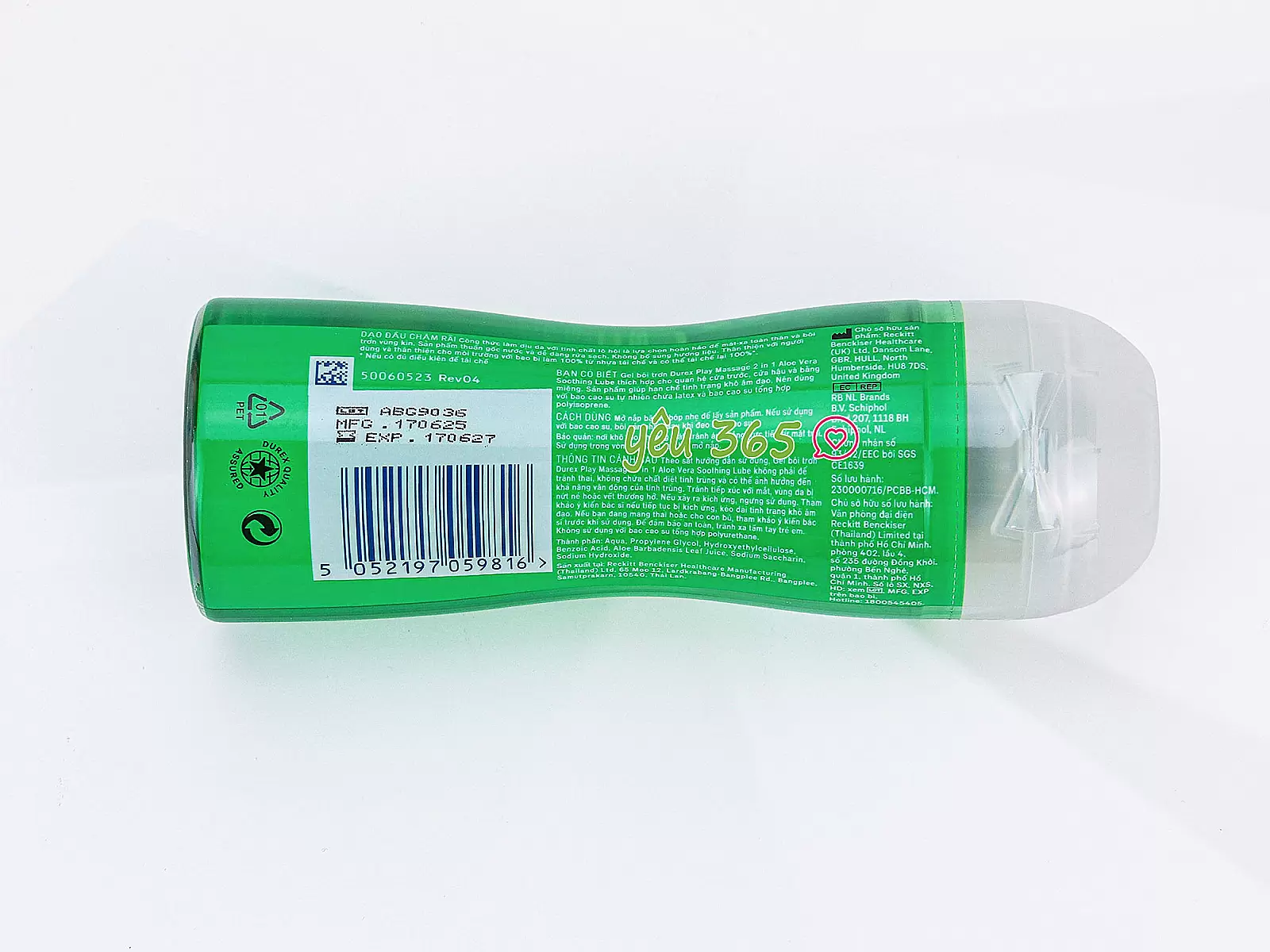 Gel bôi trơn gốc nước Durex Play Massage 2in1 tăng độ trơn mượt tự nhiên