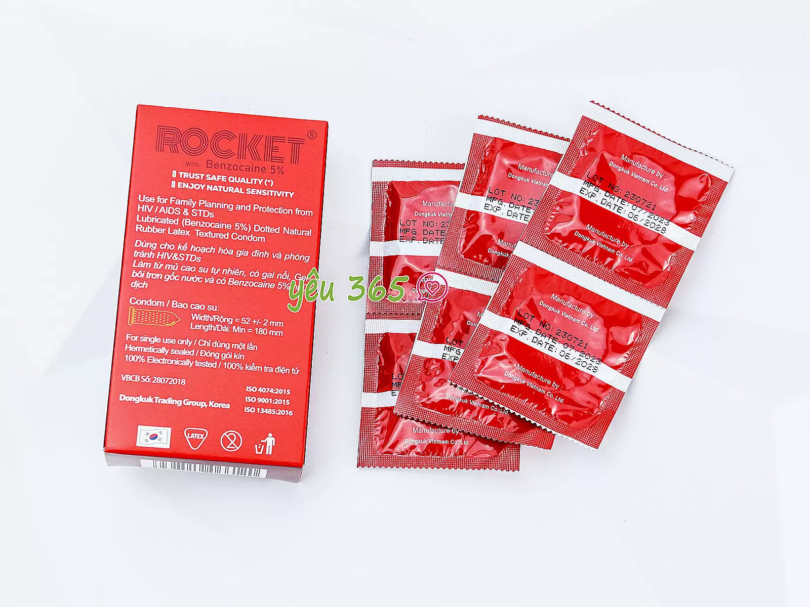 Bao cao su ROCMEN Long Shock 4 in 1