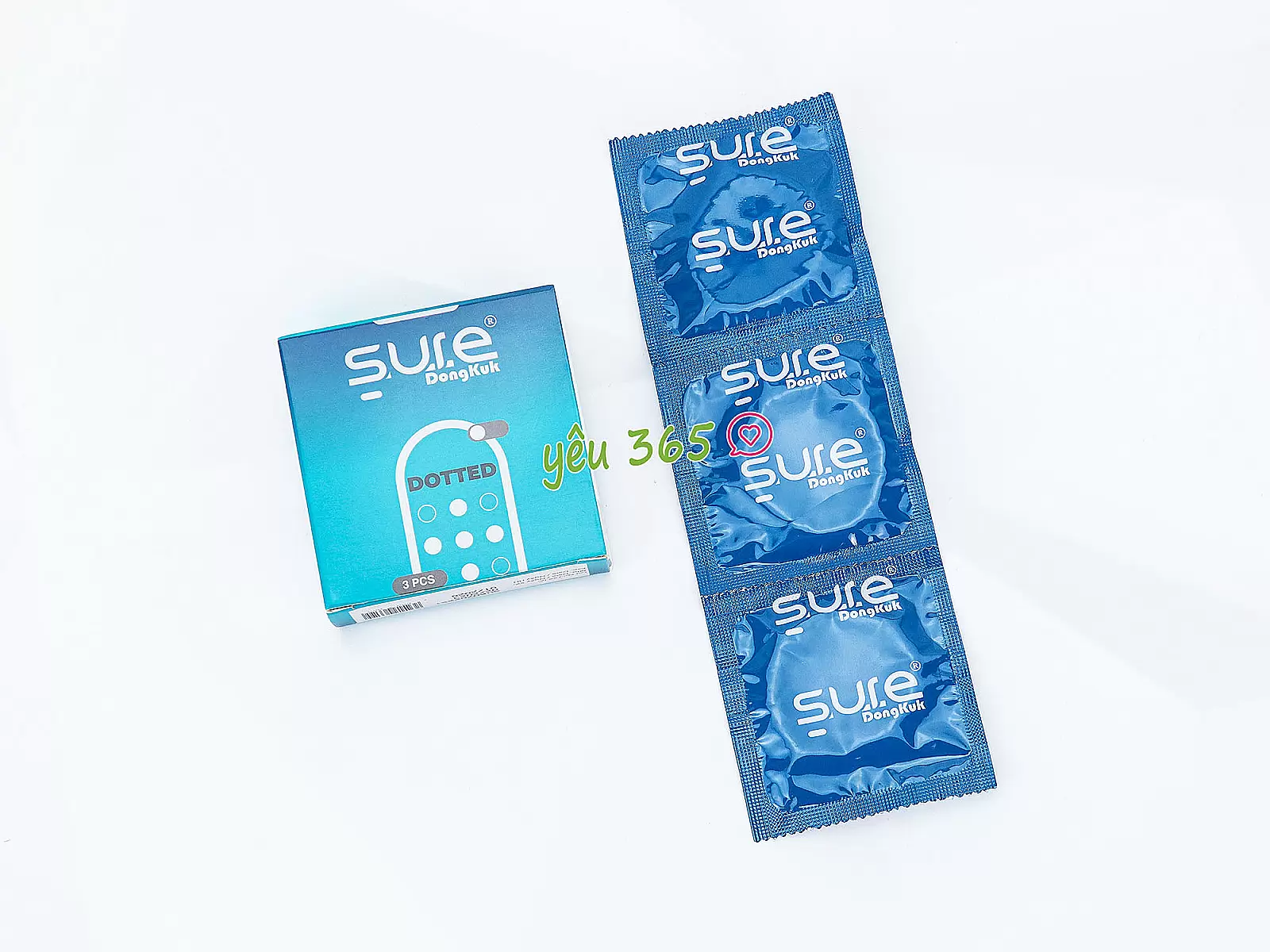 Bao cao su Sure Dongkuk Dotted bề mặt gai nổi ma sát kích thích