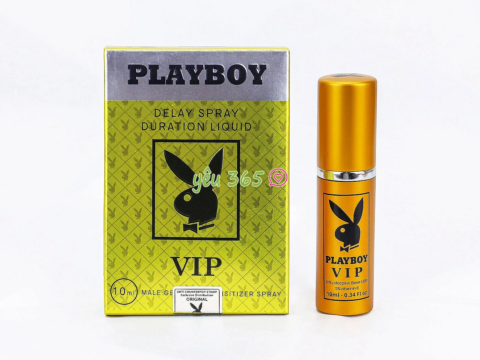 Chai xịt chống xuất tinh sớm Playboy VIP Delay Spray 10ml hỗ trợ kéo dài thời gian quan hệ