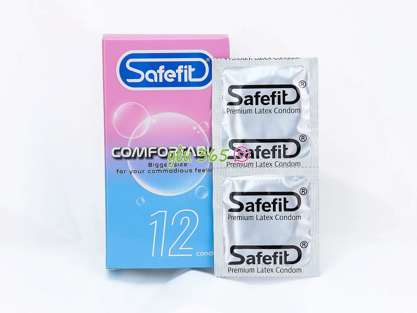 Bao cao su Safefit Comfortable siêu mỏng, giúp truyền nhiệt tốt, mang lại cảm giác chân thật
