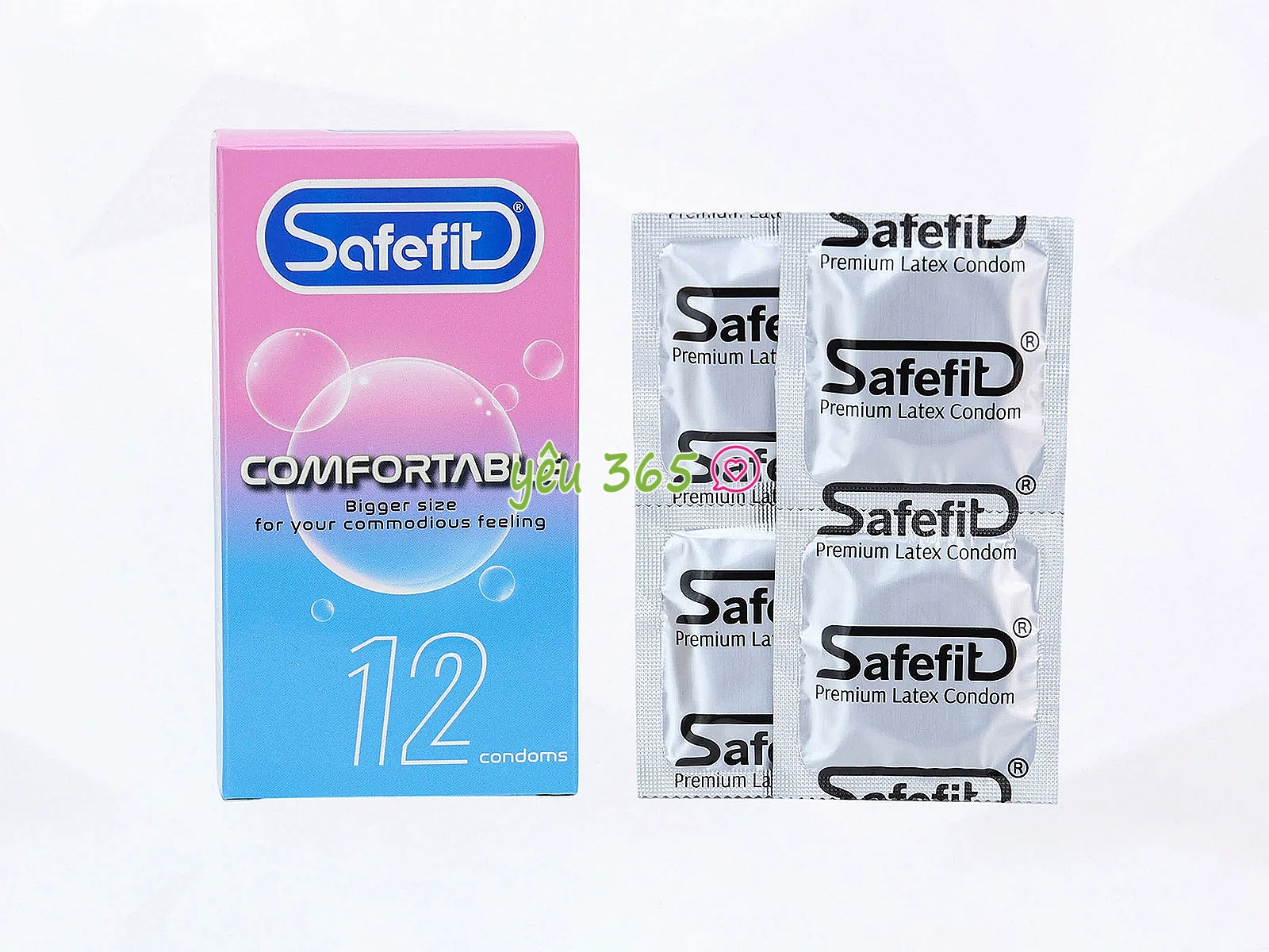 Bao cao su Safefit Comfortable siêu mỏng, giúp truyền nhiệt tốt, mang lại cảm giác chân thật