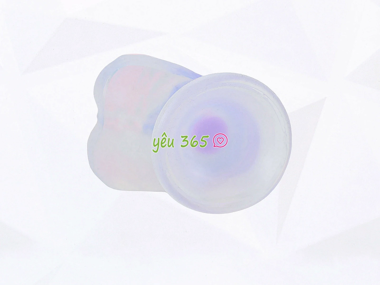 Dương vật giả có đế Jelly Dildo trong suốt 7 sắc màu cầu vồng