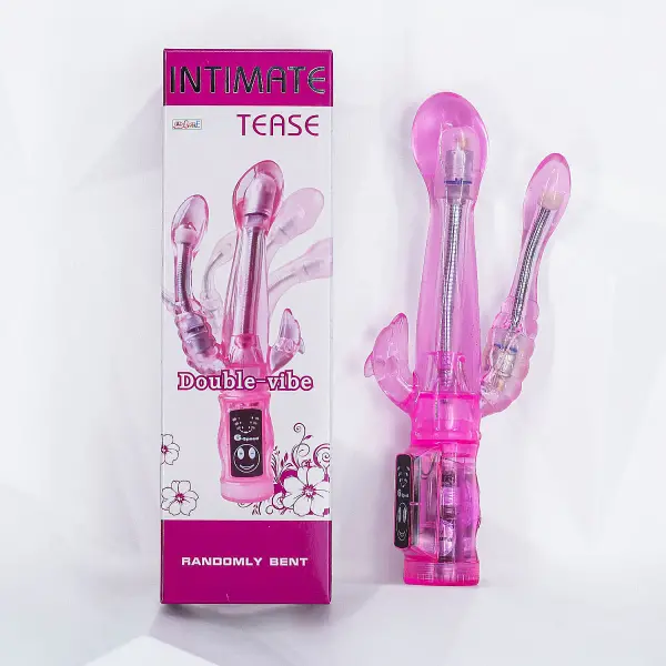 Dương vật giả đa năng Intimate Tease rung kích thích với 3 nhánh