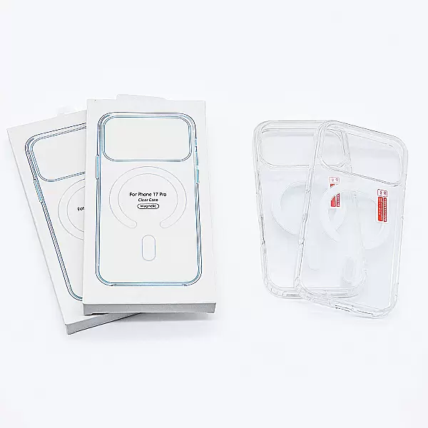 Ốp lưng iPhone 17 Pro Clear Case Magnetic trong suốt